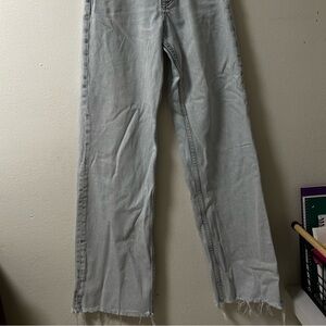 Zara Light Wash Straight Leg Jeans